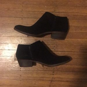 Lucky Brand black leather ankle boots